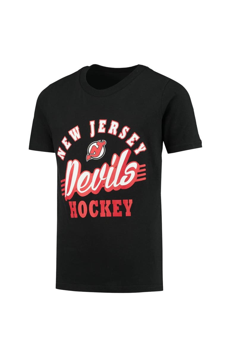 Outerstuff Youth Black/Red New Jersey Devils Two-Man Advantage T-Shirt Combo Set, Alternate, color,