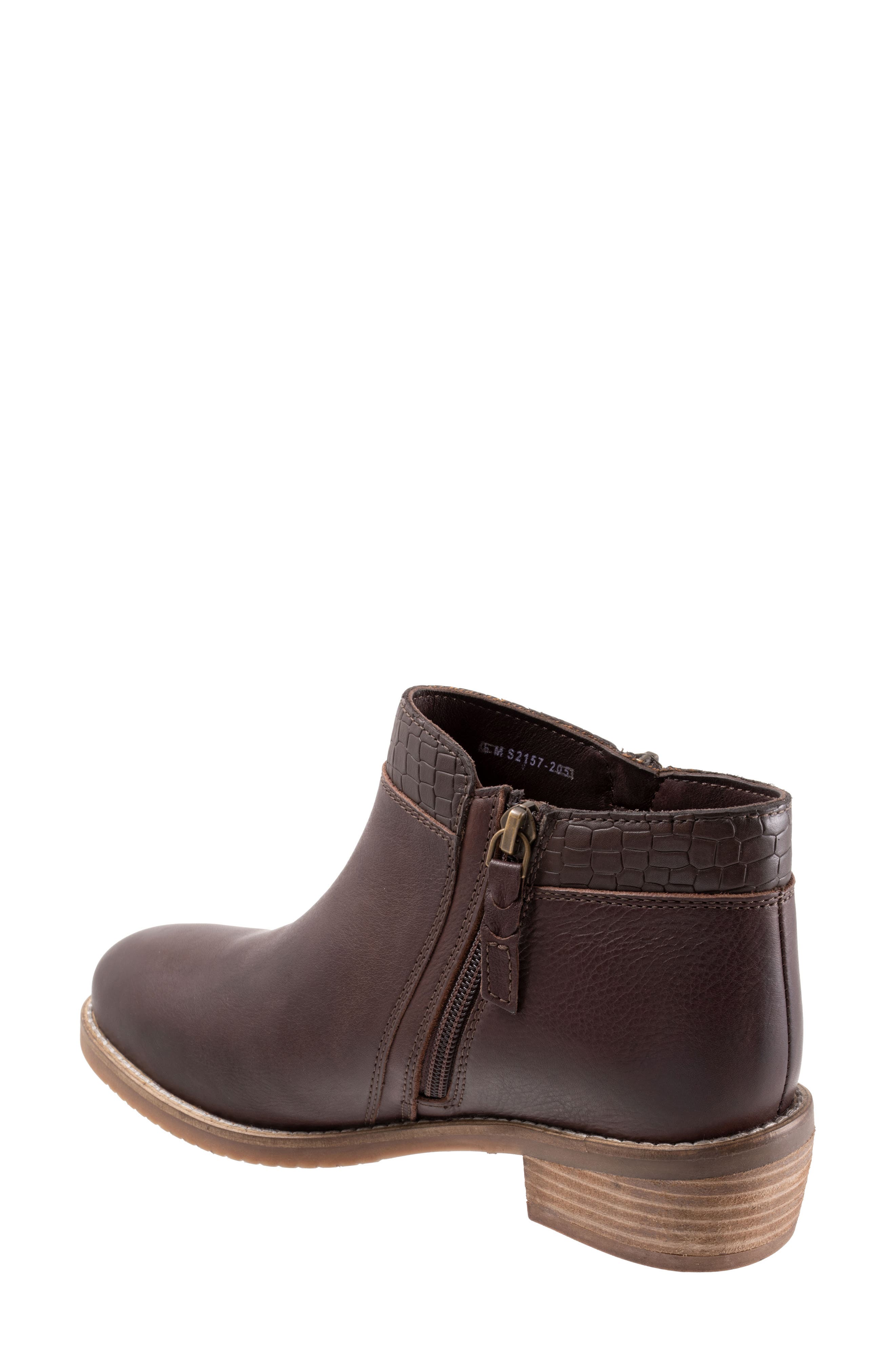 Rubi Ankle Boot, Alternate, color, DK BROWN/C