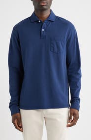 Peter Millar Everyday Piqué Long Sleeve Pocket Polo