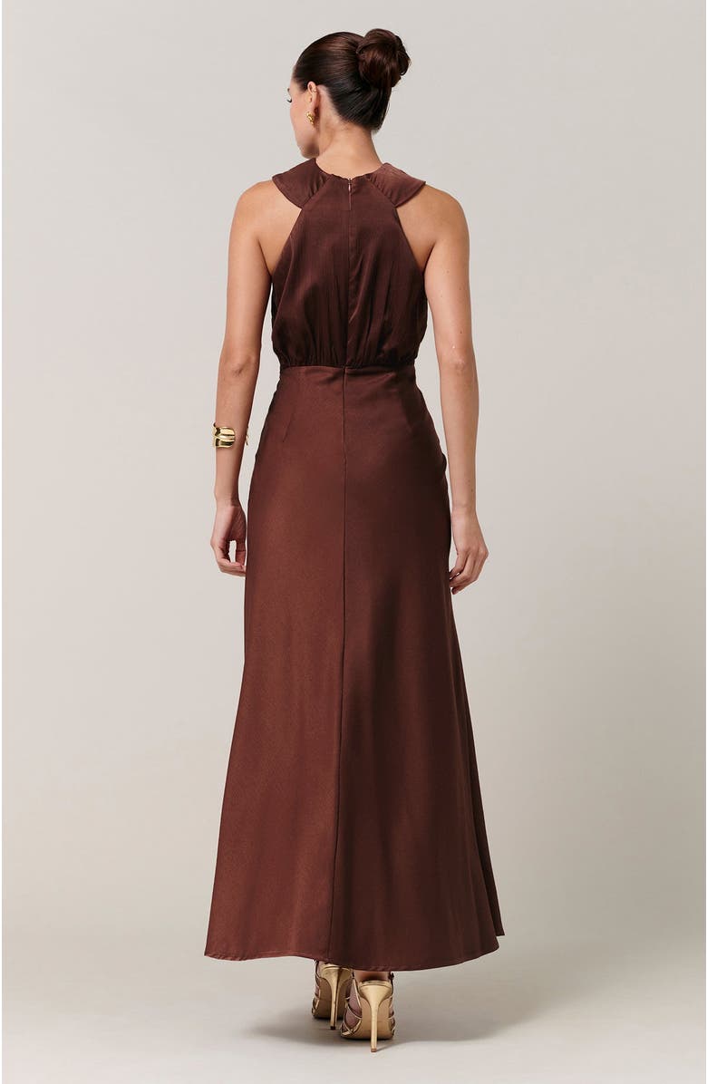 SAVEL Clover Midi Dress, Alternate, color, Rust