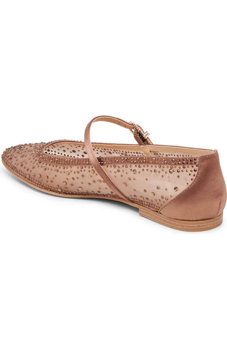 Dolce Vita Ansel Crochet Mary Jane Flat, Alternate, color, Mid Brown Mesh