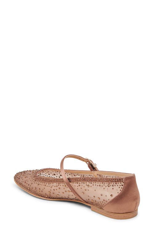 Dolce Vita Reyes Mary Jane Flat In Mid Brown Mesh