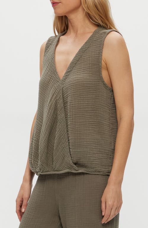 Michael Stars Kate Surplice Sleeveless Top
