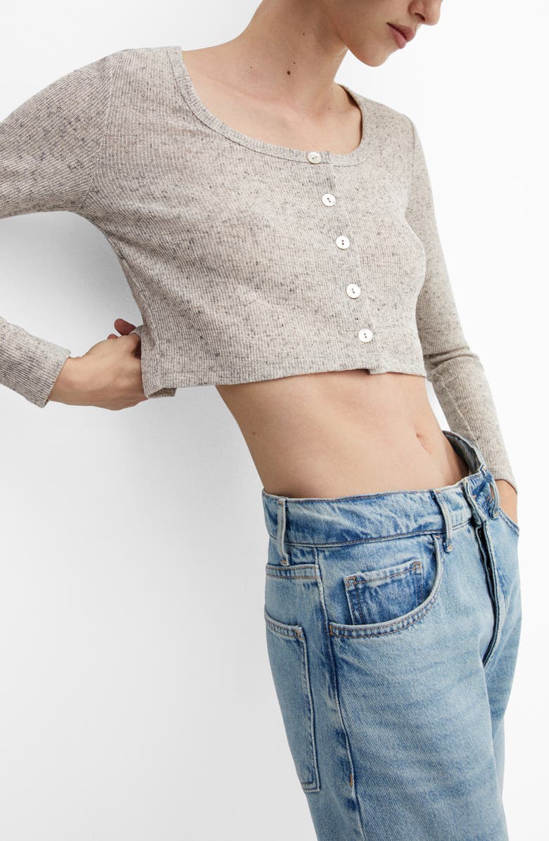 MANGO Crop Cardigan, Alternate, color, 