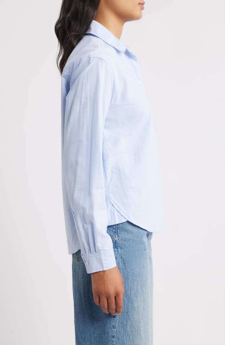 beachlunchlounge Cammi Cotton Button-Up Shirt, Alternate, color, Classical Blue