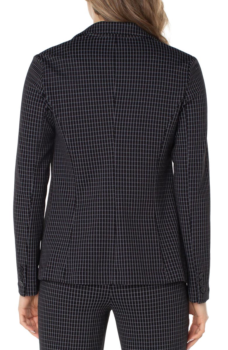 Liverpool Los Angeles Grid Fitted Blazer, Alternate, color, 