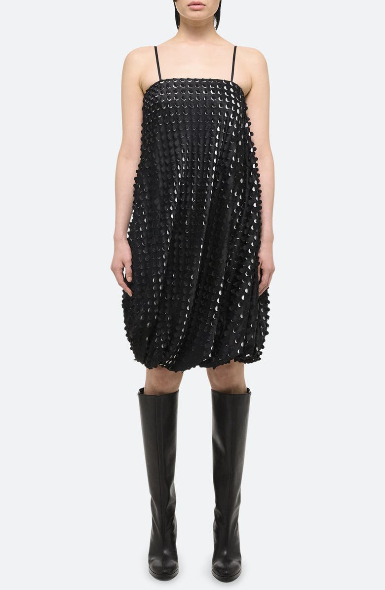 Helmut Lang Embellished Sleeveless Bubble Dress, Main, color, Gradient Hp Black - 25K