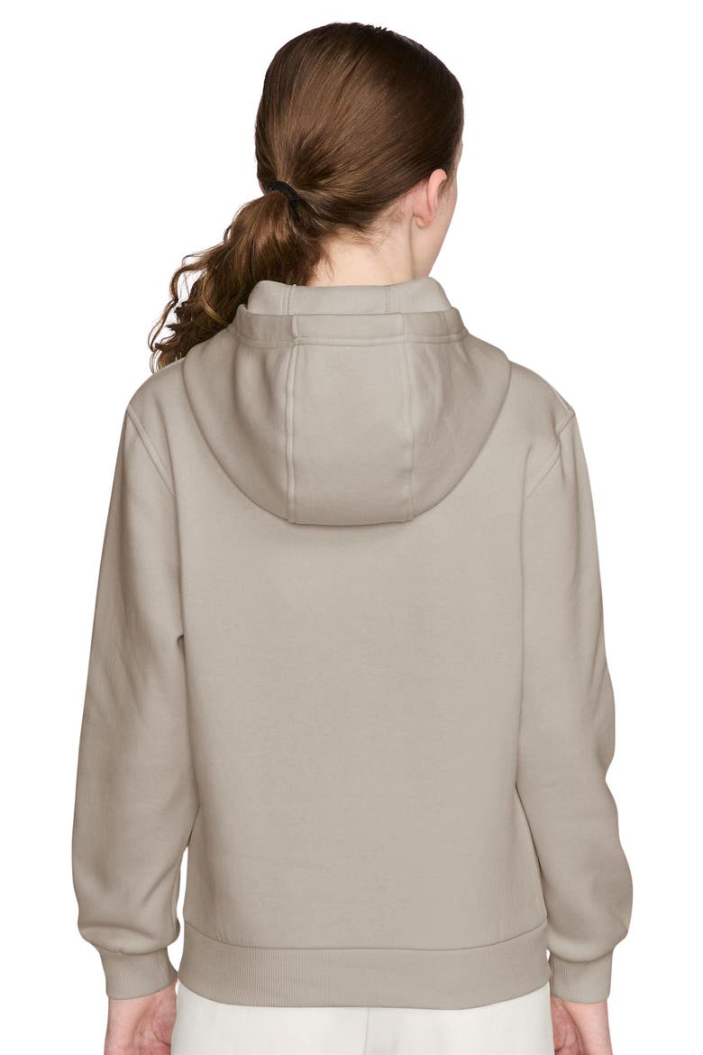 Kids' Sportswear Club Fleece Hoodie, Alternate, color, CREAM/ MULTI COLOR