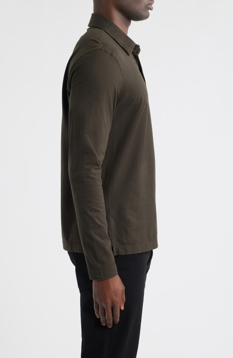 AG Bryce Long Sleeve Polo, Alternate, color, Dark Ash