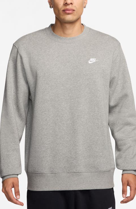 ★★送料無料★★NIKE MEN'S LOOSE FIT CREW NECK SWEATSHIRT Nike Solo Swoosh Men's Fleece Crew. Nike.com