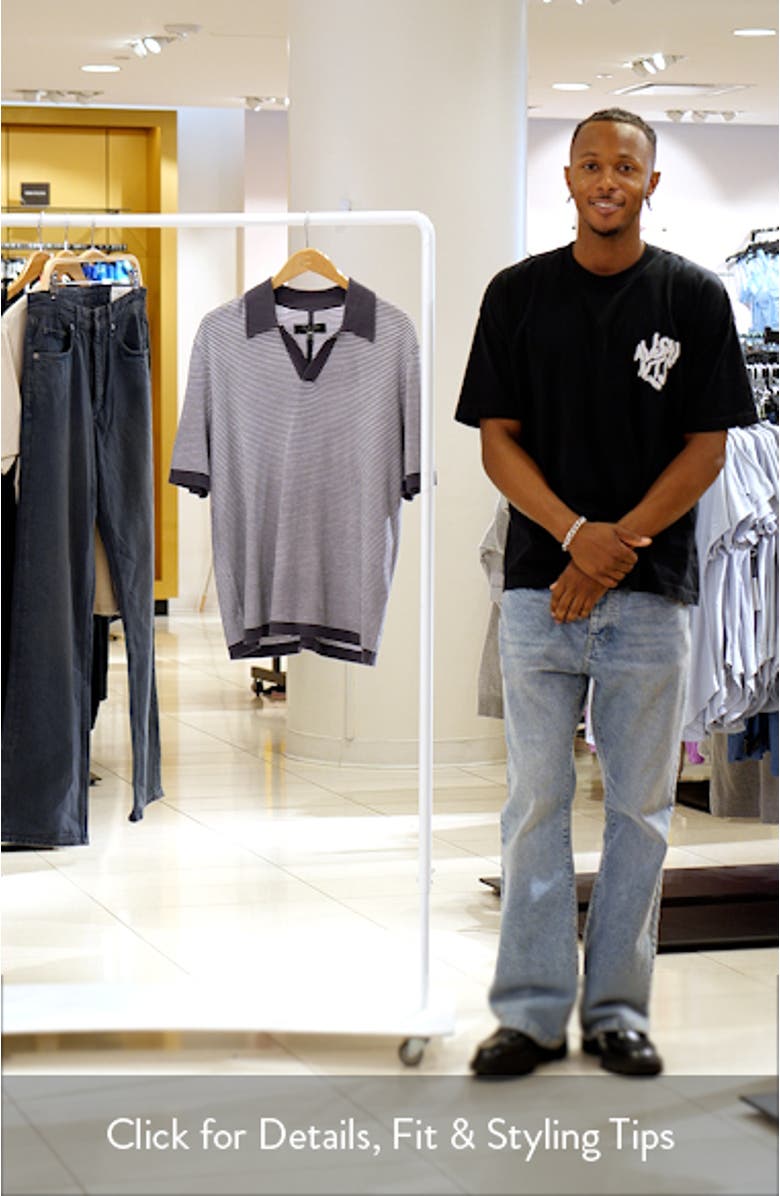 Harvey Chevron Johnny Collar Polo, sales video thumbnail