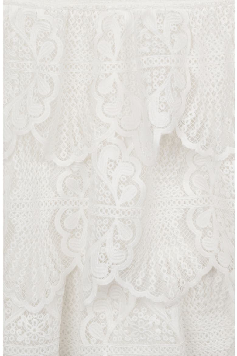 Kids' Lace Party Dress, Alternate, color, WHITE