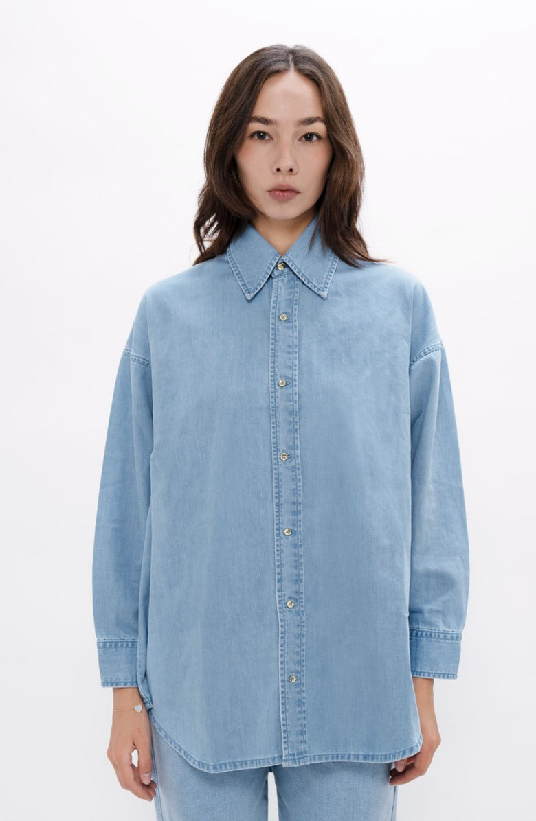 1People-US Louisiana Classic Denim Shirt, Main, color, Sky Blue