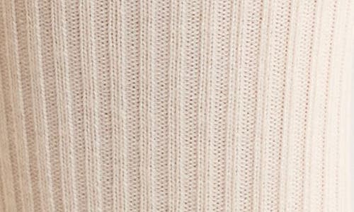 Nordstrom Rib Merino Wool Blend Crew Socks In Neutral