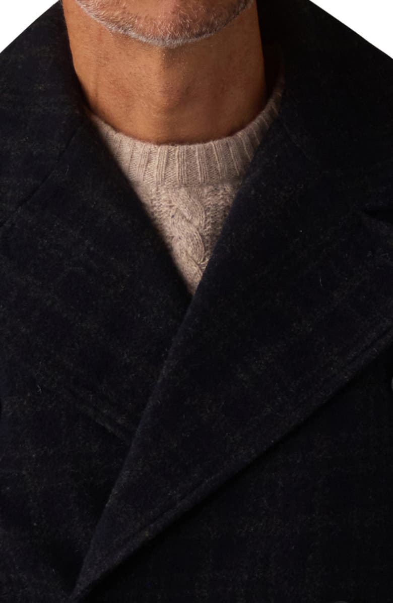 The Normal Brand Lan Windowpane Plaid Peacoat, Alternate, color, Navy Plaid