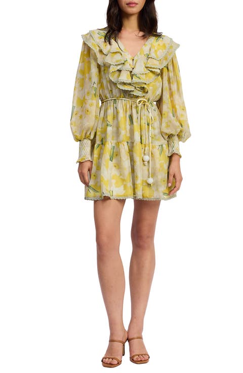 Lydia Ruffle Long Sleeve Minidress