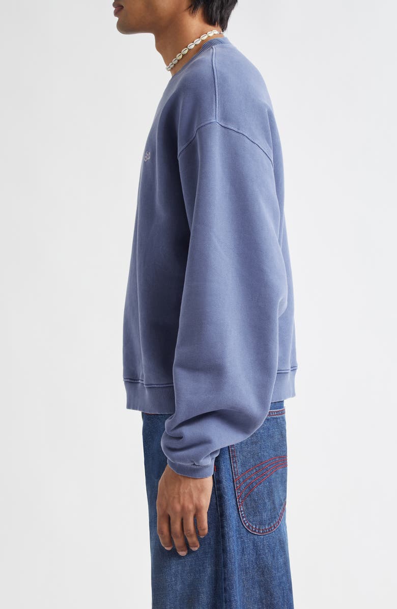 ERL Gender Inclusive Script Embroidery Cotton Sweatshirt, Alternate, color, 