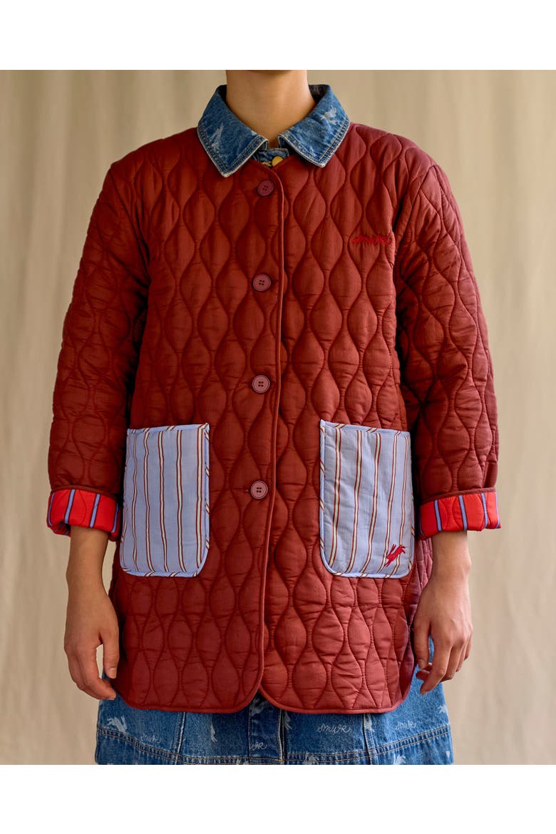 Royal Match  Quilted Jacket, Alternate, color, Multi