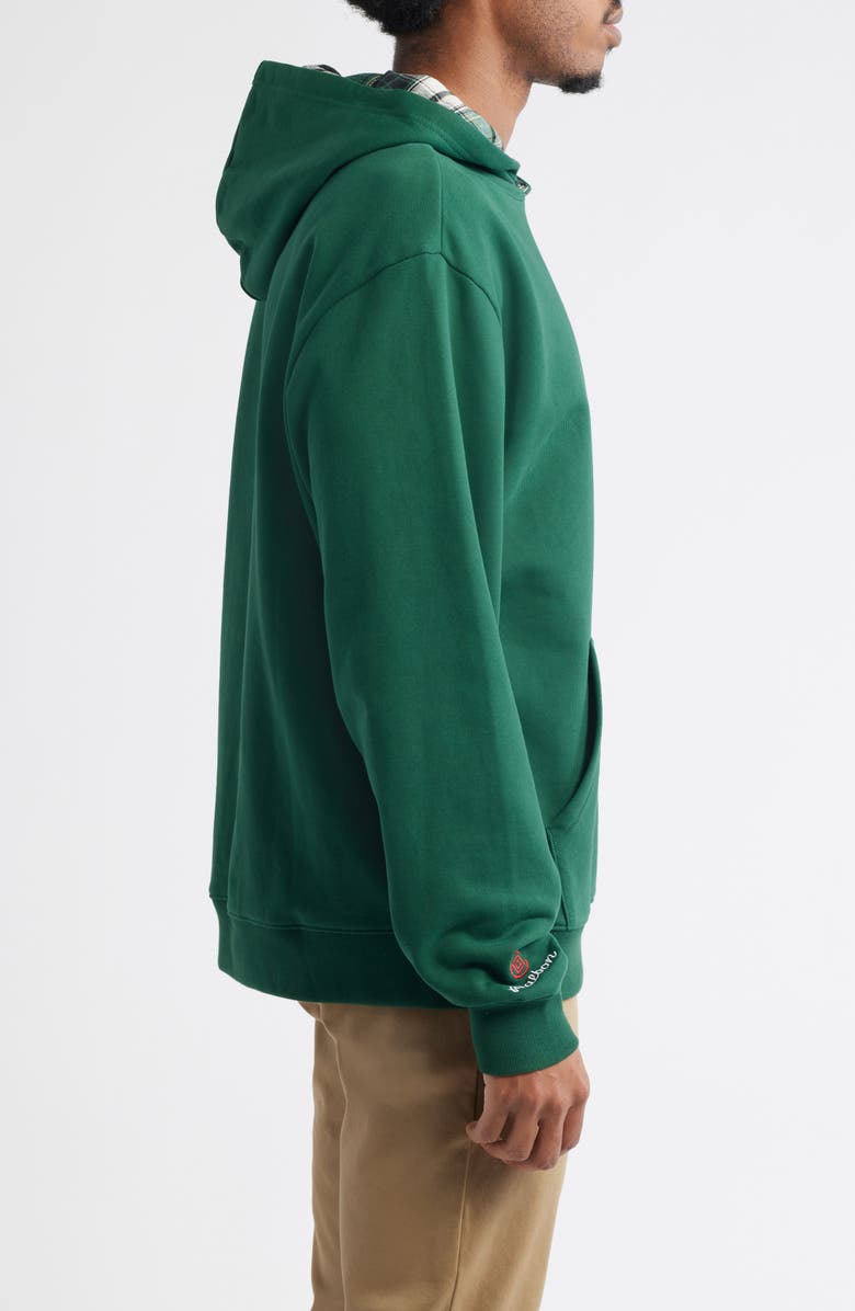 Malbon Golf Fesque Clout Cotton Hoodie, Alternate, color, Green
