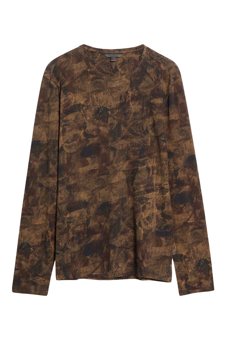 Parson Printed Long Sleeve T-shirt, Main, color, TOFFEE