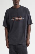 Balenciaga Logo Cotton Graphic T-Shirt