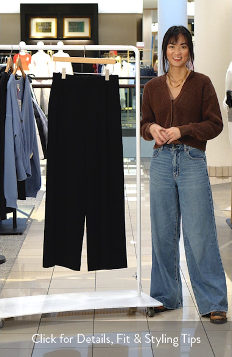 Pleated High Rise Wide Leg Pants, sales video thumbnail