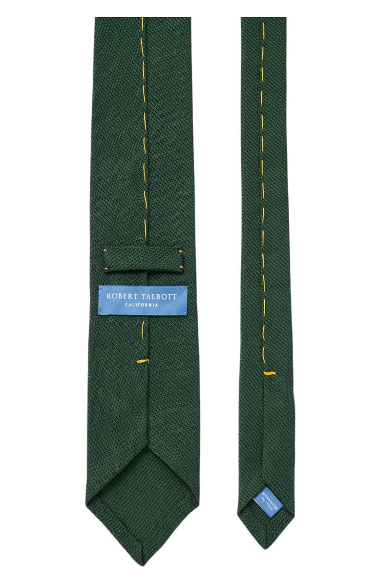 Robert Talbott Duvall Solid Grenadine Silk Necktie, Alternate, color, Green