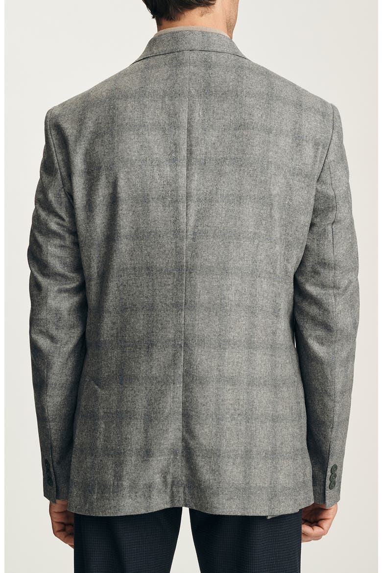 Matteo Checked Wool Blend Sport Coat, Alternate, color, GREY MELANGE