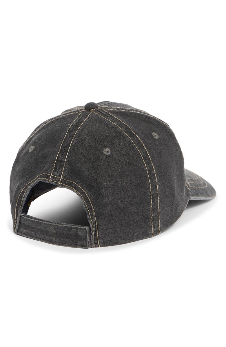 ONE OF THESE DAYS Running Horse Leather Patch Hat, Alternate, color, Charcoal