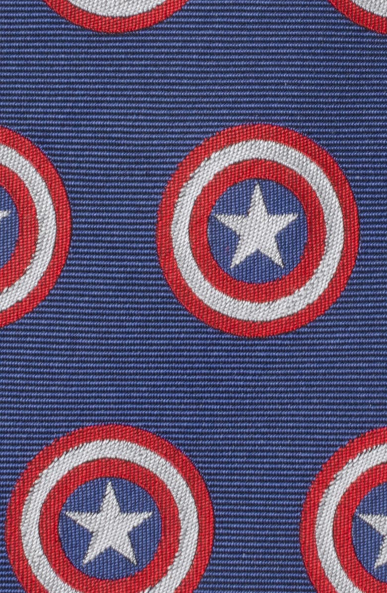 Cufflinks, Inc. Captain America Hidden Message Silk Blend Tie, Alternate, color, Blue