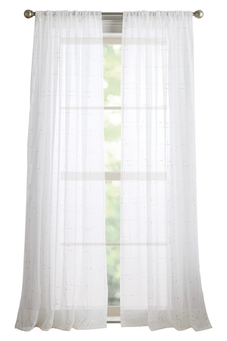 Metallic Grid Set of 2 Curtain Panels video