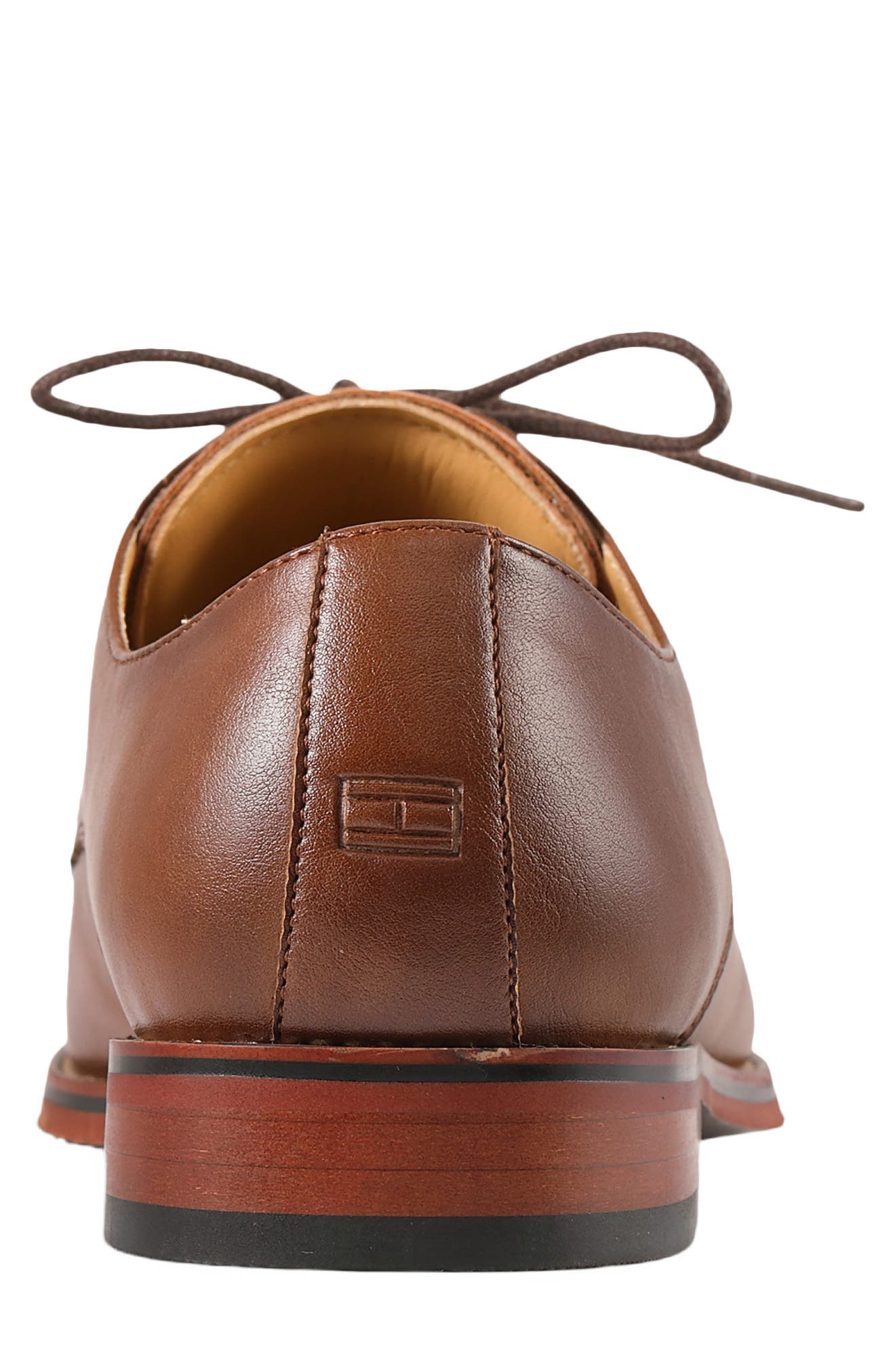 Banta Faux Leather Cap Toe Oxford, Alternate, color, MEDIUM BROWN