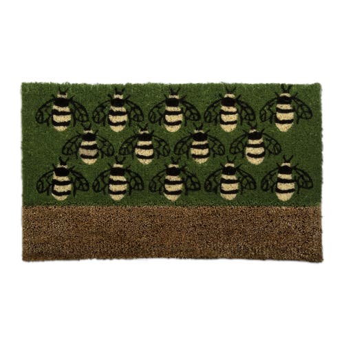 Tag Busy Bees Boot Scrape Bumble Bee Coir Door Mat Green In Green