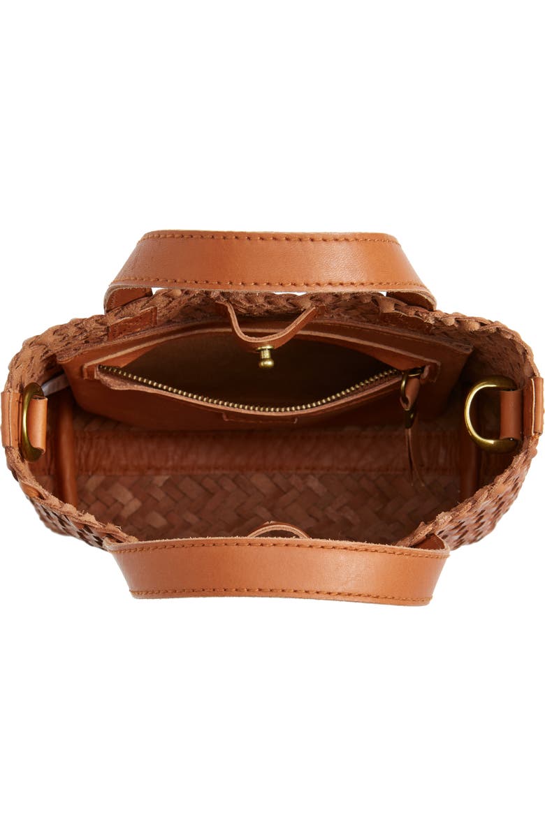 Madewell The Small Transport Crossbody: Woven Leather Edition, Alternate, color,