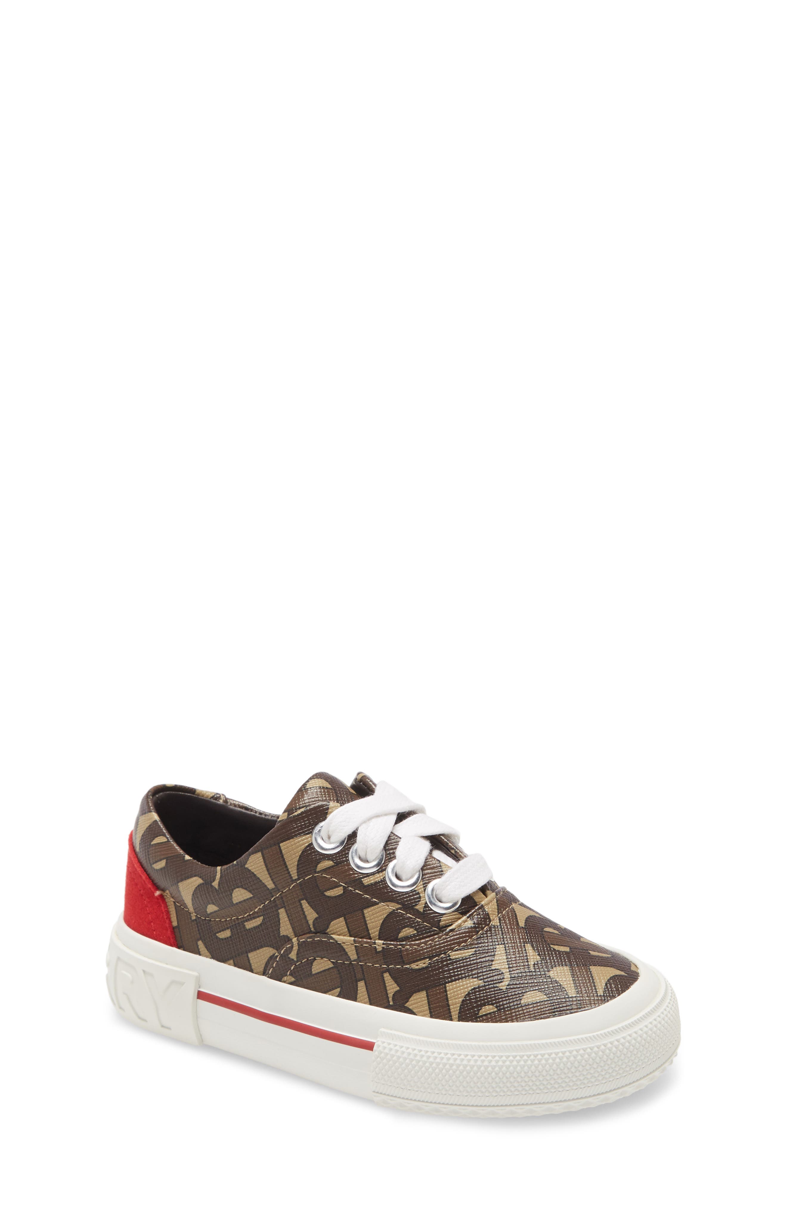 Burberry Monogram E-Canvas Sneaker, Main, color, 