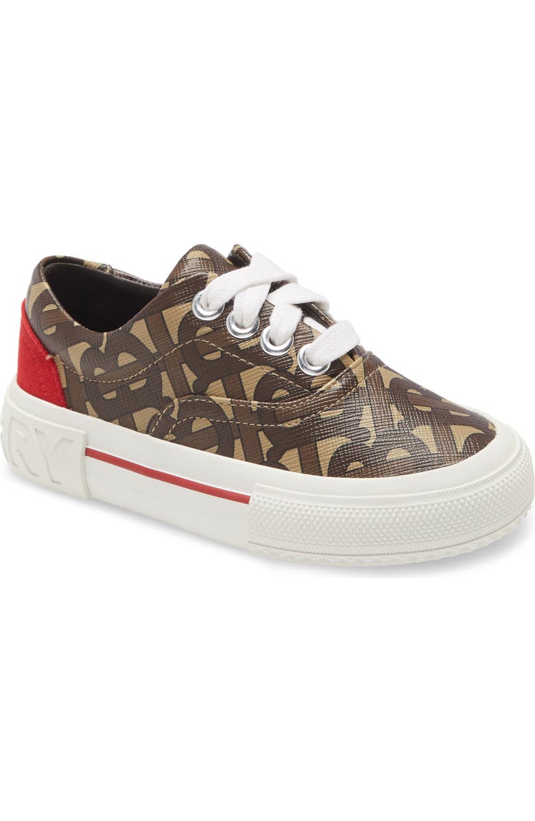 Burberry Monogram E-Canvas Sneaker, Main, color,