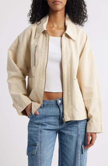 Free People Sally Cotton Canvas Jacket | Nordstrom