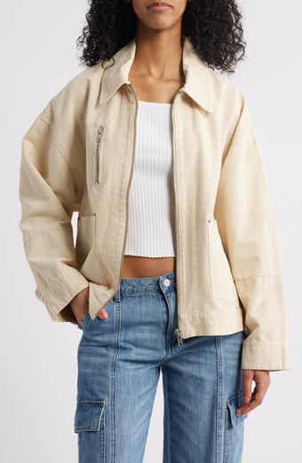 Free People Sally Cotton Canvas Jacket