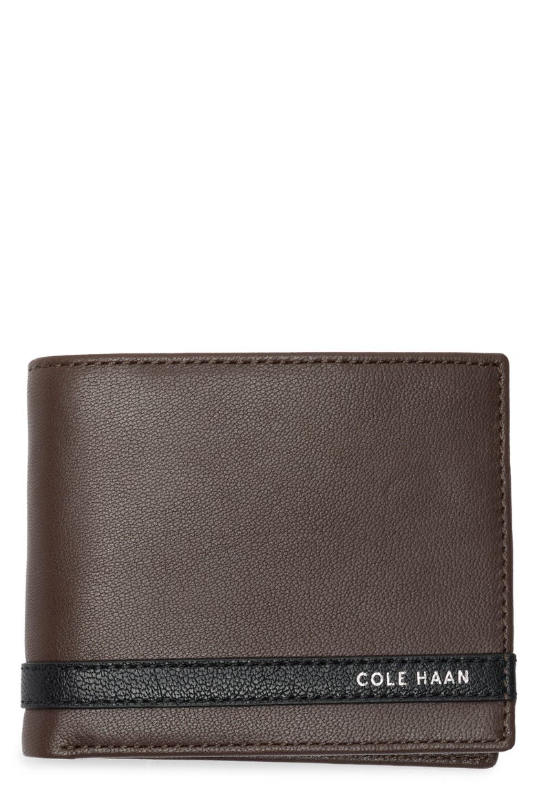 Veronique Slimfold Bifold Wallet, Main, color, BROWN/ BLACK