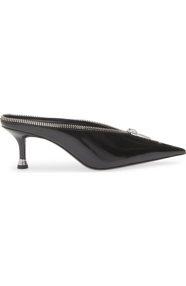 Alexander Wang Akila Zip Pointed Toe Mule Pump, Alternate, color, Black
