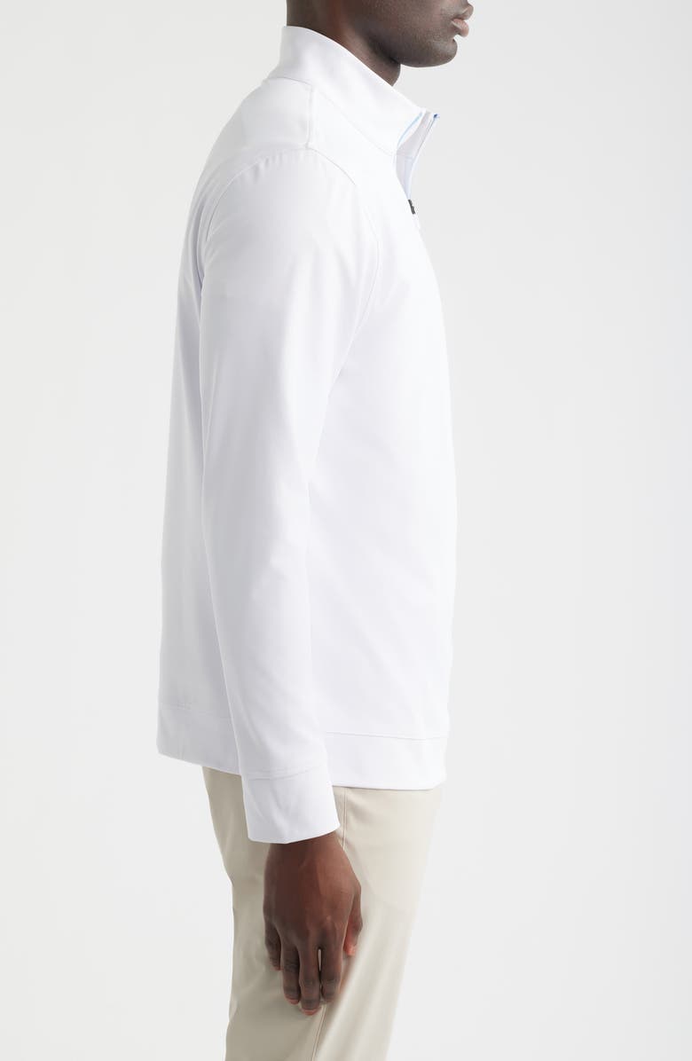 Redvanly Fleet Quarter Zip Sweatshirt, Alternate, color, Bright White