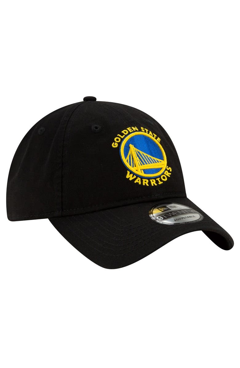 New Era Men's New Era Black Golden State Warriors Team 2.0 9TWENTY Adjustable Hat, Alternate, color, Black
