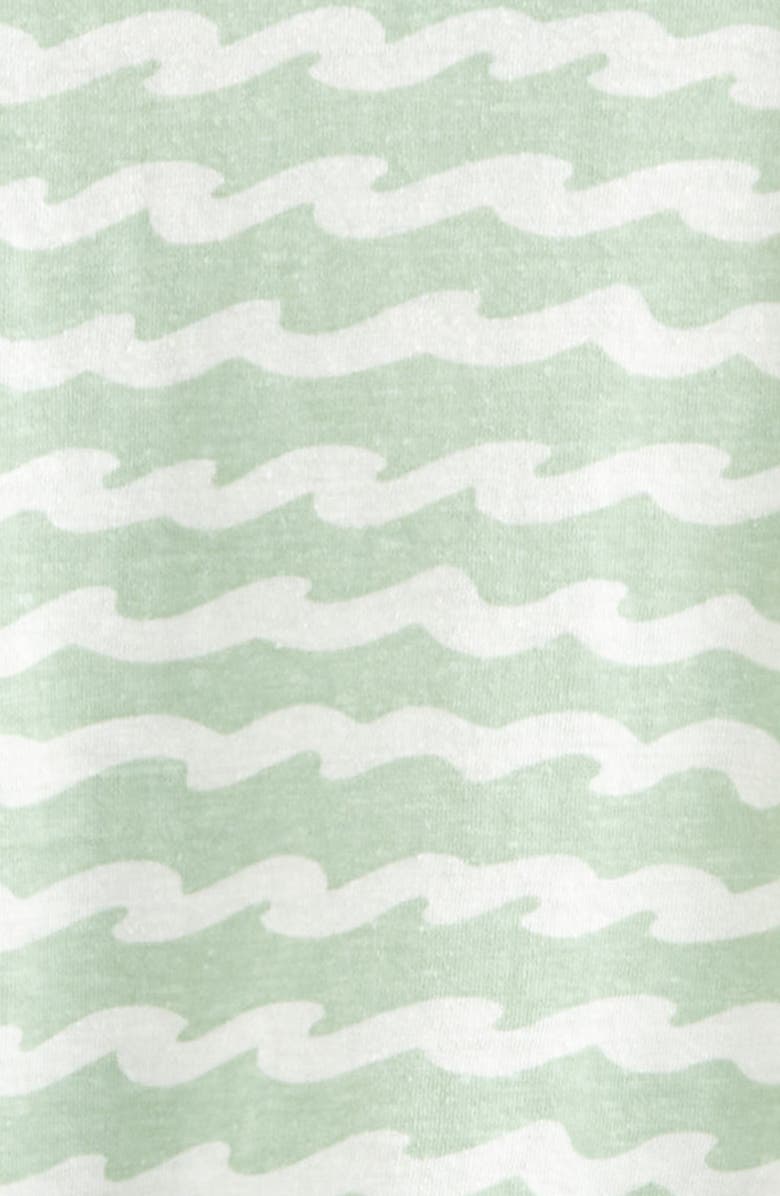 Tucker + Tate Patterned T-Shirt & Drawstring Shorts Set, Alternate, color, Green Jade Wave- Green