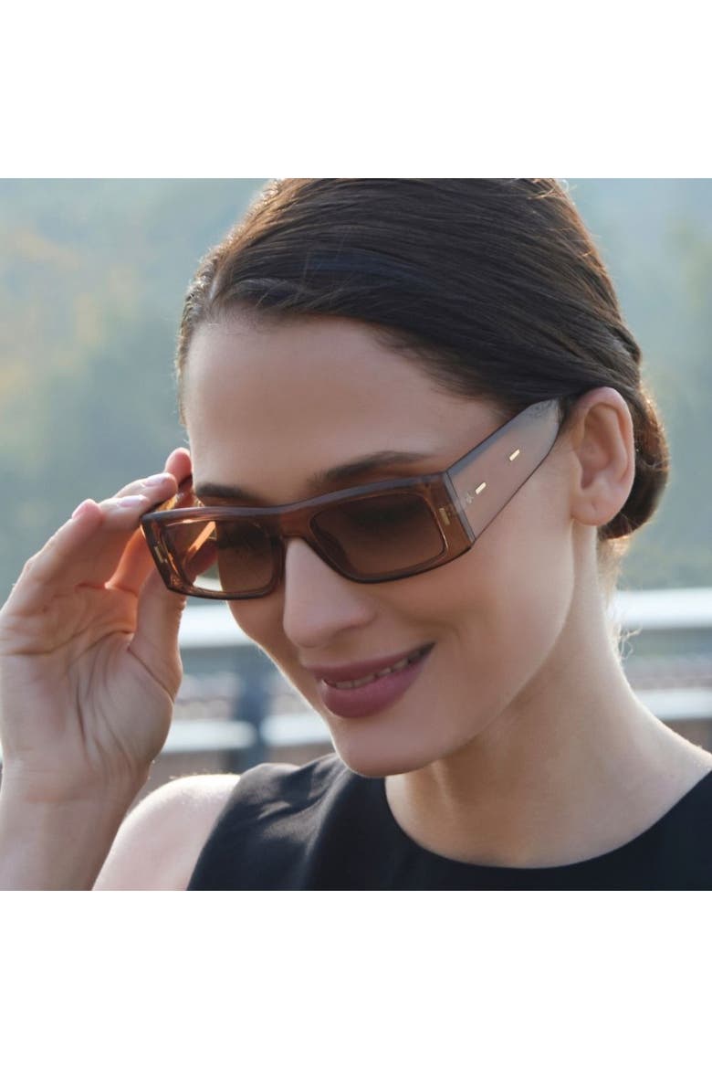 The Jet Sunglasses, Alternate, color, Coffee