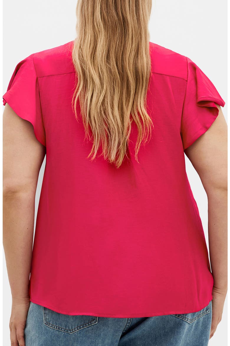 Drama Queen Woven Shirt, Alternate, color, RASPBERRY