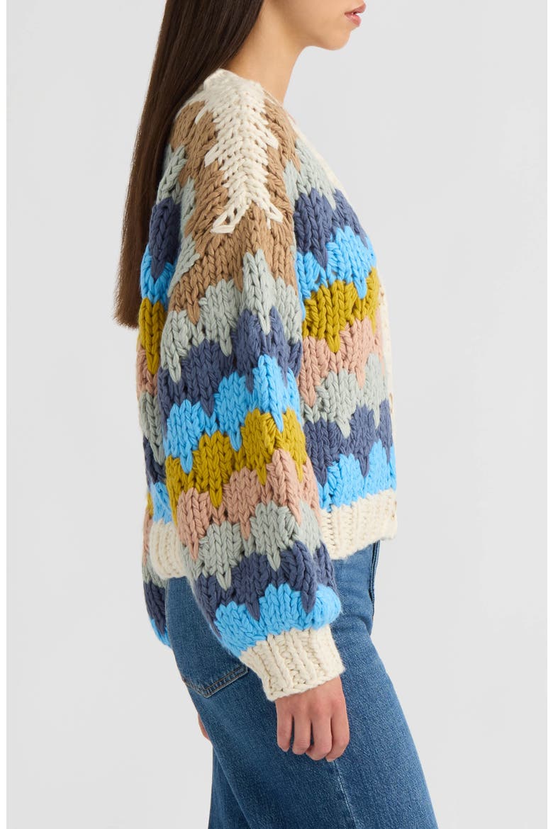 Chunky Stitch Cardigan, Alternate, color, BLUE MULTI