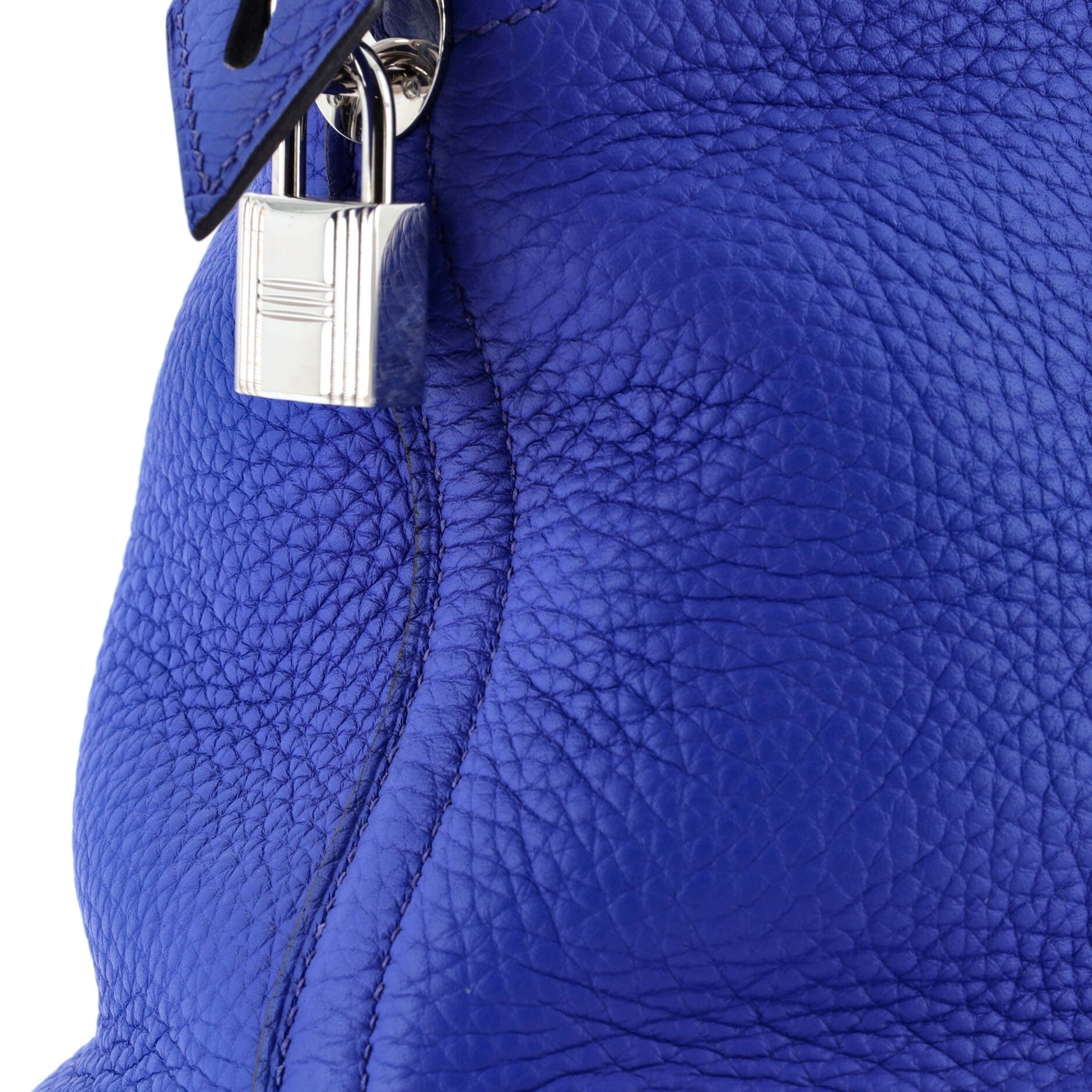 Pre-Owned Hermes Bolide Bag Clemence 35, Alternate, color, Bleu Royal