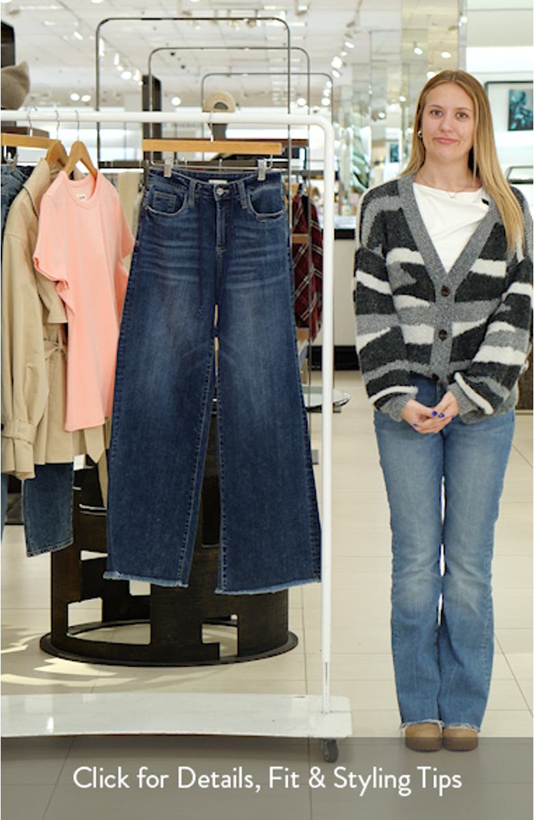Drawstring Wide Leg Jeans, sales video thumbnail
