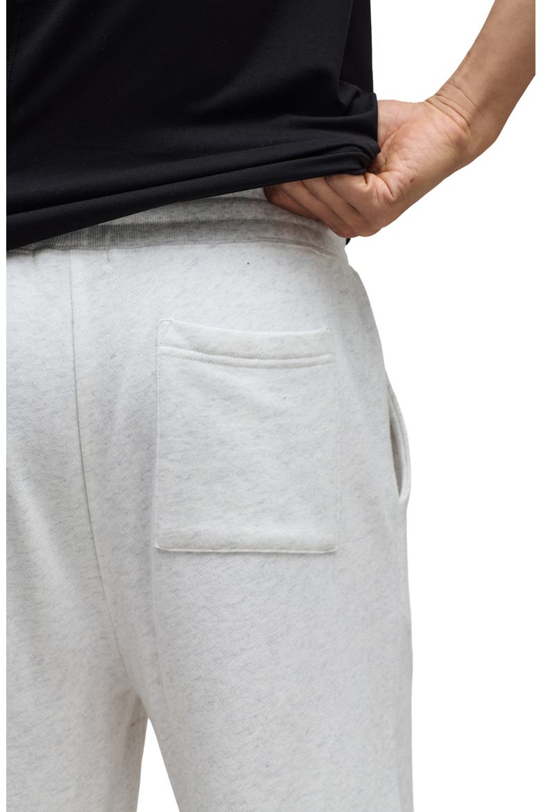 French Terry Shorts, Alternate, color, HEATHER WHITE