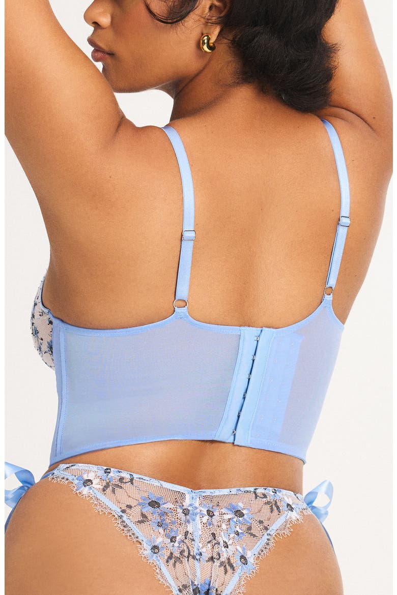 Daisy Darling Underwire Bustier, Alternate, color, KIKI BLUE